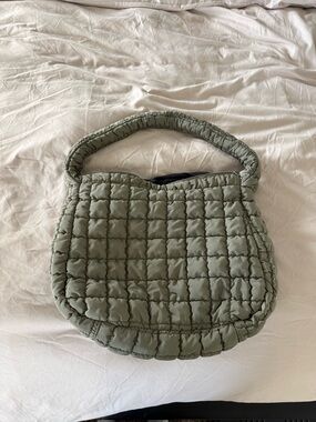 wild fable Quilted Shoulder Bag in Sage